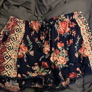 Colorful fabric shorts.